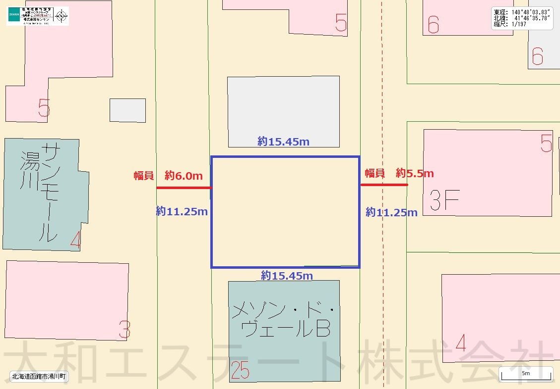 函館市湯川町三丁目土地
